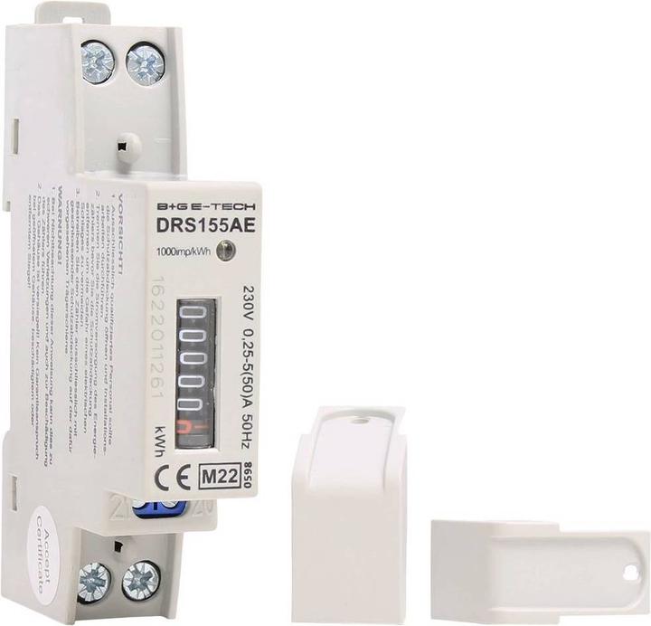Immagine prodotto Counttec Misuratore di corrente alternata per guida top-hat Contatore a rulli
