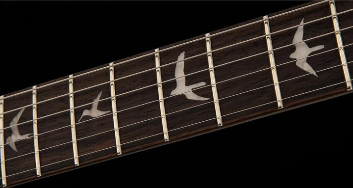Actual product image PRS SE Custom 22 Semi-Hollow - Santana Yellow (Electric guitar, Maple, Mahogany, Rosewood)