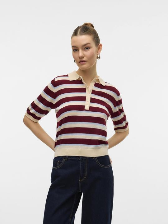 Produktbild Vero Moda AWSIKITA Gestricktes Poloshirt Polo (L)