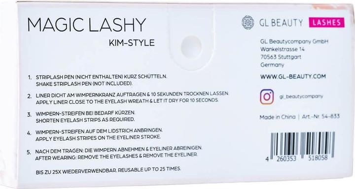 Valeurs nutritives et ingrédients GL Beauty Magic Lashy Kim Style (Cils roulants)