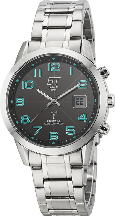 Immagine prodotto ETT EGS-11500-22M Orologio radiocomandato a energia solare Basic da uomo 41mm 5ATM (Orologio radiocontrollato, 41 mm)