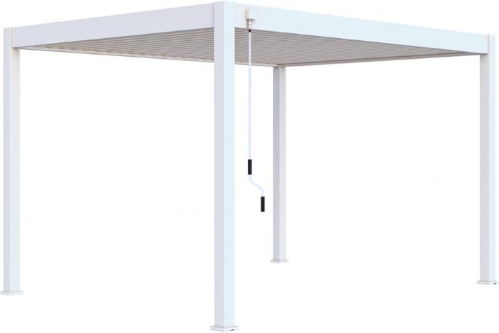 Weide Pergola Deluxe Plus with slatted roof 3.6x4m White (400 cm, 360 cm)