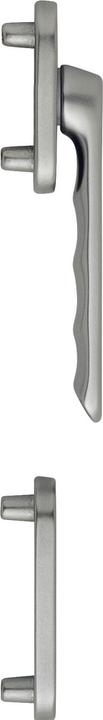 Hoppe Set di maniglie per porte da balcone LIÈGE - esterno piatto, effetto acciaio inox (Set di porte)