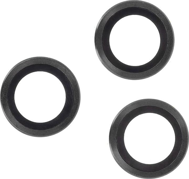 Actual product image OEM Set of lens glasses for Samsung Galaxy A15 4G / 5G black frame (3 pcs)