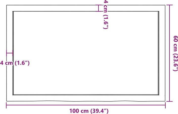Produktbild VidaXL Gianna (100 x 6 x 60 cm)