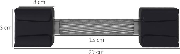 Actual product image SportNow Dumbbells in a set of 2 with 7.5 kg each (2 x 7.5 kg)