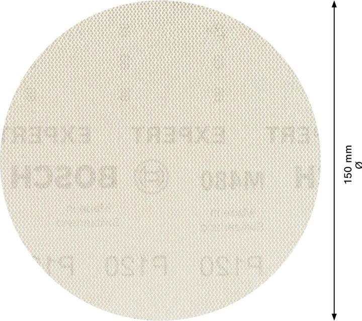 Actual product image Bosch Professional Zubehör Expert M480 Sanding net for random orbital sander, 150 mm, G 120, 5 pieces (120)