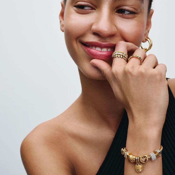 Produktbild Pandora Moments Schlangenkettenarmband Gold (19 cm, Metall, Vergoldet)
