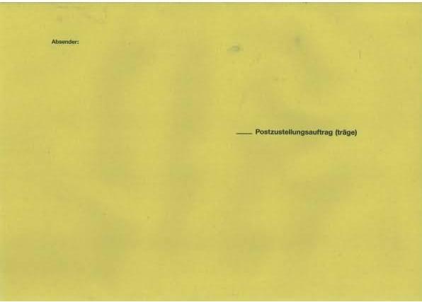Rnk Verlag Enveloppe de distribution, DIN B4, sans fenêtre, jaune (B4, 50 x)