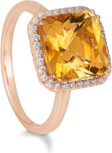 Produktbild Breuning RING - E.CITRIN/BRILL. 0,208 Ct. H/si (55, 585/14 K Gold)