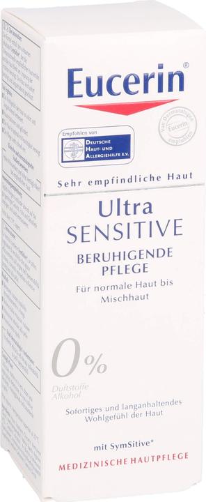 Actual product image Eucerin UltraSENSITIVE Soothing Care for Normal to Combination Skin (50 ml, 24h cream)
