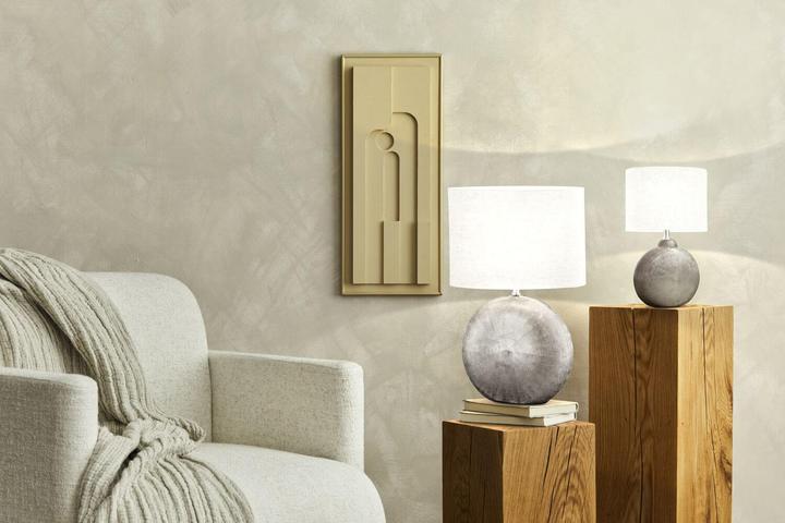 Immagine prodotto Fischer & Honsel Honsel Tobse lampada da tavolo E14 in tessuto lino bianco argento 50605