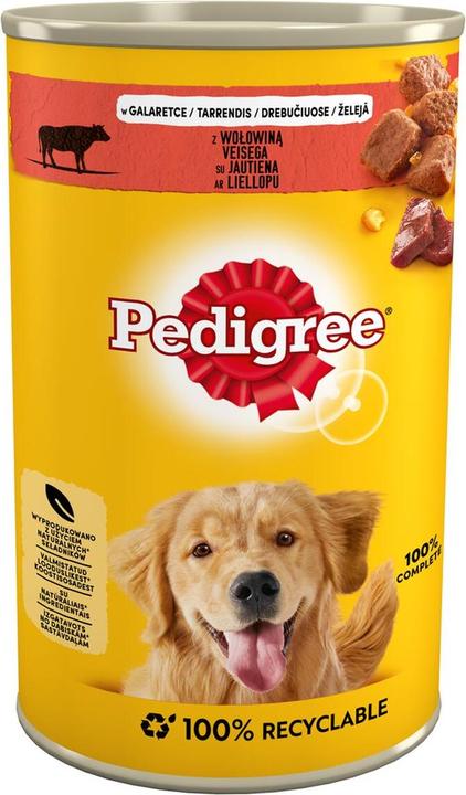 Immagine prodotto Pedigree 5900951015854 Cibo in scatola per cani Beef Adult 1 2 kg (Adulto, 1 pz., 1200 g)