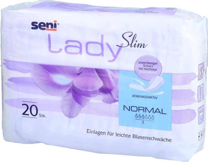 Immagine prodotto Seni Lady Slim Normal Insert traspirante anatomico 10,5x28cm 3 gocce (20 x, Normale)