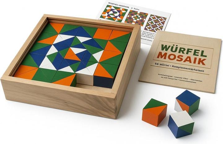 Actual product image NoName Würfelmosaik, 36 Würfel Komplementärfarben