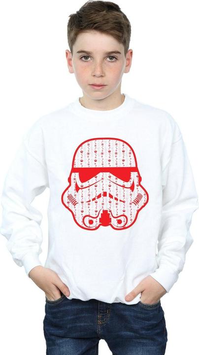 Immagine prodotto Star Wars Christmas Stormtrooper Helmet Felpa Ragazzi (140, 146)