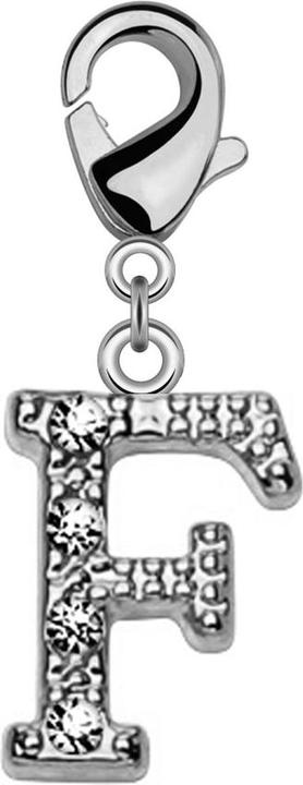 Immagine prodotto Star Piercing Ciondolo con lettera F in cristallo (Ottone)