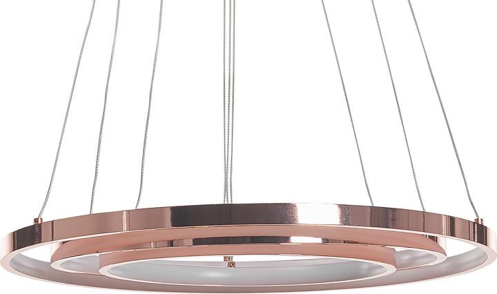 Productafbeelding Beliani Hanglamp LED roségoud 3 ringen ATREK (E27, 2962 lm)