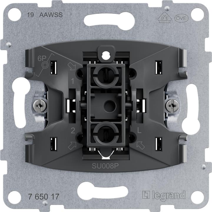 Immagine prodotto Legrand Pulsante a inserto SEANO 765017 con contatto in scambio con terminale N 10A