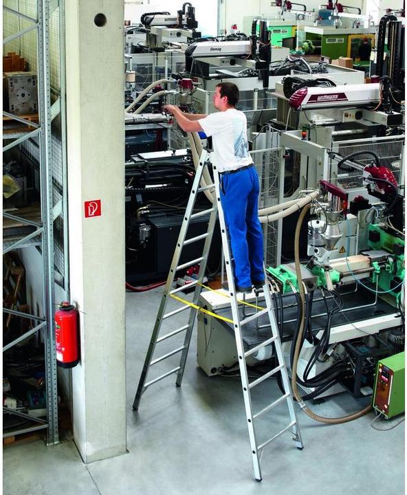 Actual product image Zarges Aluminium stepladder Z600 2x5 rungs (Scaffolding, 153 cm)