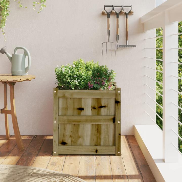 Image du produit VidaXL Bac à plantes 50x50x50 cm en bois de pin