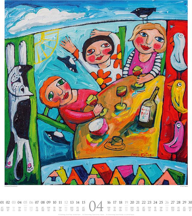 Image du produit Naive Malerei Kalender 2026 (48 x 54 cm, Couverture rigide, Allemand, Anglais, Français)