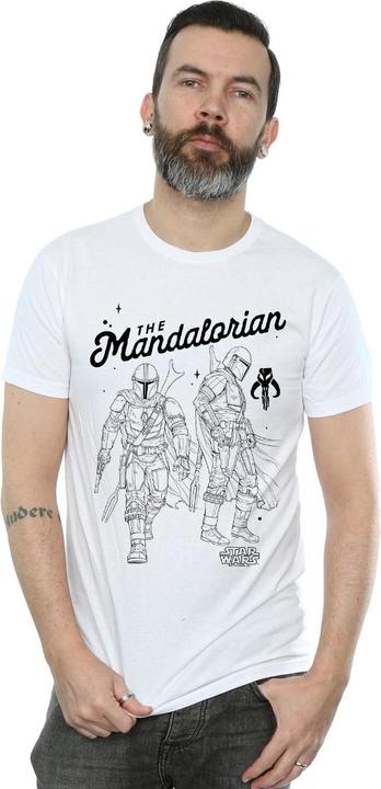 Immagine prodotto Star Wars The Mandalorian Hunter Profile Maglietta Uomo (M)