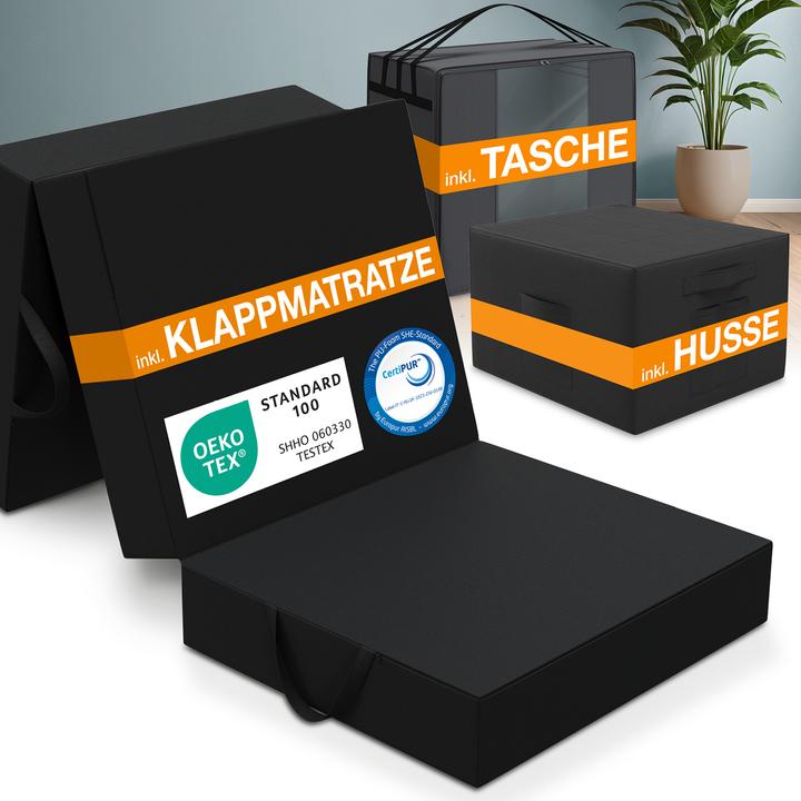 Produktbild Bestschlaf Klappmatratze inkl. Husse & Transporttasche (75 x 195 cm, Schaumstoffkern)