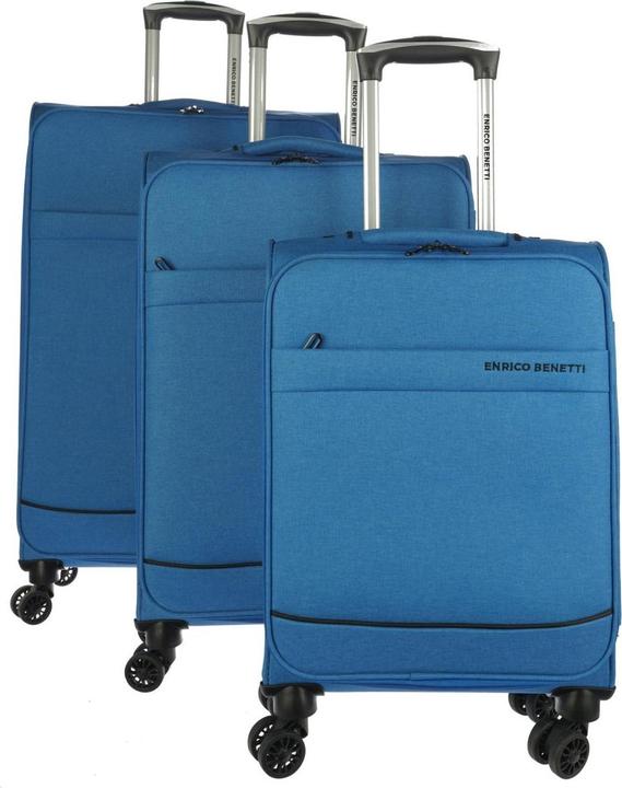 Actual product image Enrico Benetti Dallas 3 Trolley Set Sky Blue