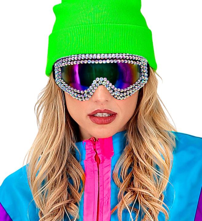 Image du produit Widmann Lunettes de ski des années 80 ornées de strass