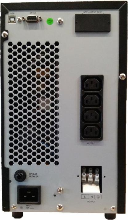 Actual product image Orvaldi VWPP3K Uninterruptible power supply (UPS) double converter (online) 3 kVA 4 AC outputs (3000 VA, 2700 W, Online double converter UPS)