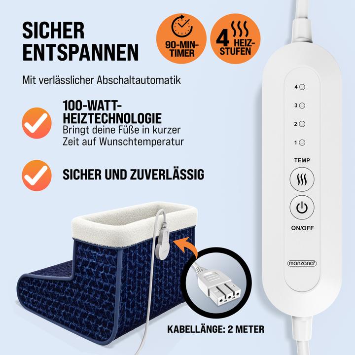 Produktbild Monzana Elektrischer Fusswärmer