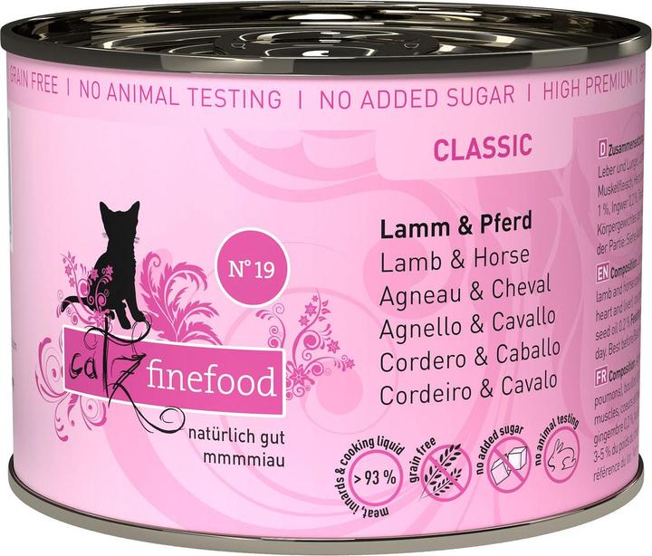 Actual product image Catz Finefood No.19 Lamb&Horse (Adult, 1 pcs., 200 g)