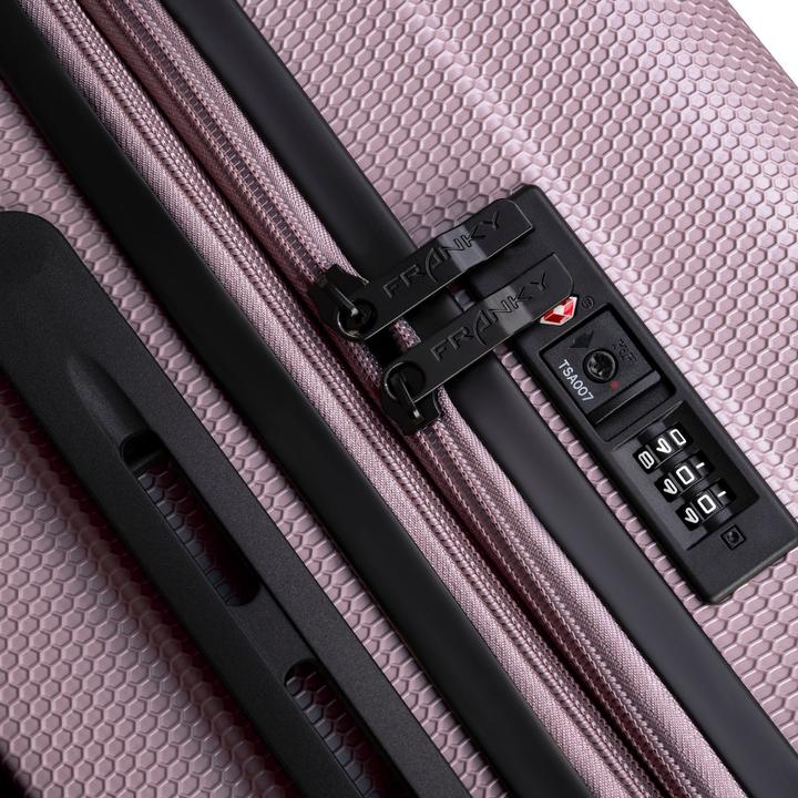 Actual product image Franky Munich 4.0 4-wheel suitcase set, 3-piece with stretch fold (199 l, XL (from 140l))