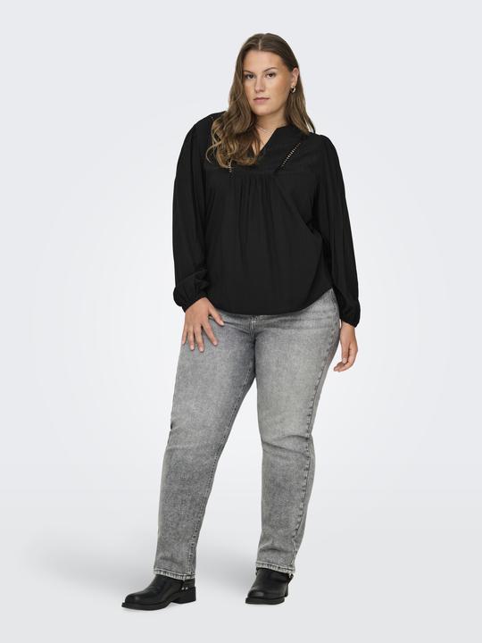Actual product image Only Regular fit V-neckline Elasticated cuffs Puff sleeves Top Top (52)
