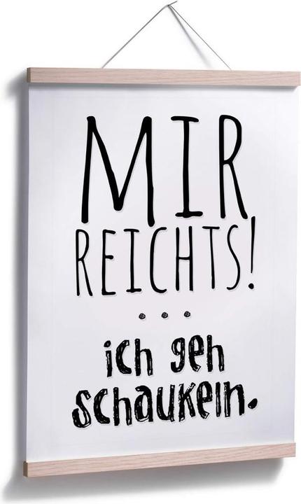 Produktbild Trenddeko Mir reichts, ich geh schaukeln (60 x 80 cm)