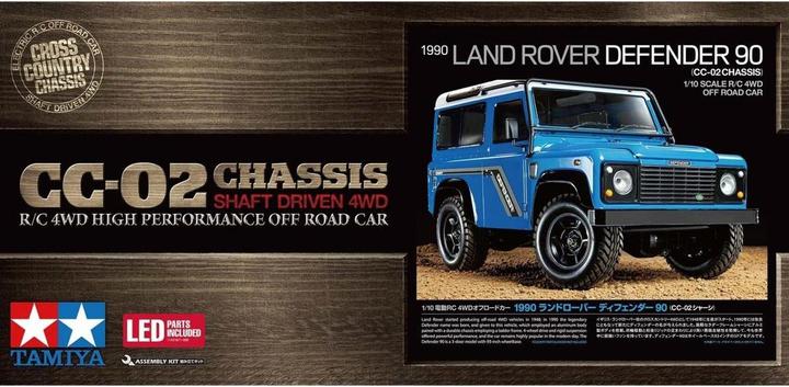 Image du produit Tamiya Kit LandRover Defender 90 CC-02 électrique 4WD 1:10