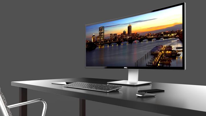 Actual product image Dell U3415w (3440 x 1440 pixels, 34")
