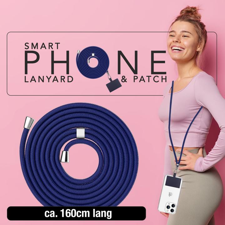 Image du produit Nalia Chaîne universelle pour téléphone portable à porter autour du cou avec pad