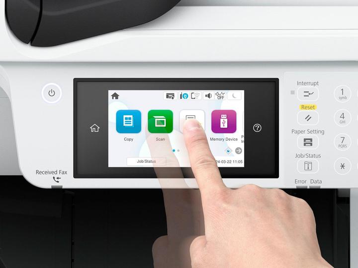 Produktbild Epson Workforce Pro Inkjet Far-Drucker 4in1 Blauer Engel (Schwarz-Weiss)