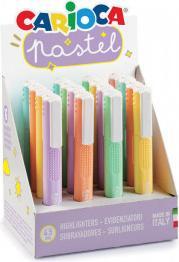 Actual product image Carioca Pastel Highlighters, Pastel Highlighters, Pastel Highlighters, Ideal for Underlining and Hig (Multicoloured, 16 x)