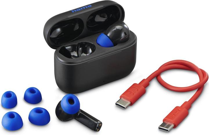 Actual product image Hama Passion Clear II in-ear headphones black (ANC, 20 h, Wireless)