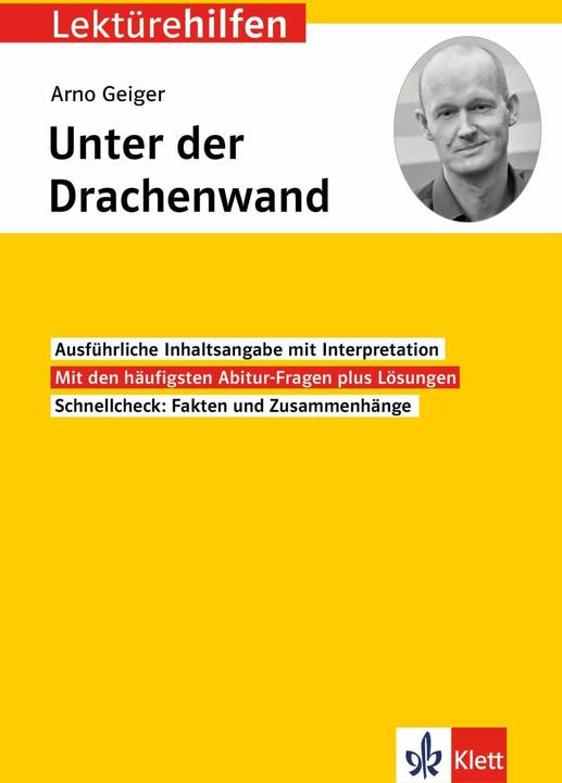 Actual product image Lektürehilfen Arno Geiger 'Unter der Drachenwand' (German, Kaltenbach, Elisabeth, 2021)
