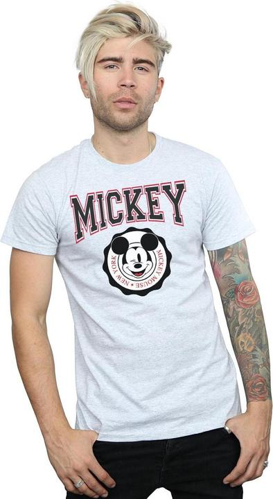 Actual product image Disney Mens Mickey Mouse New York Seal T-Shirt (XXL)