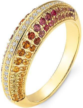 Image du produit Breuning BAGUE - E.RHODOLITH/Brill. 0,154 Ct. H/si (59, Or 585/14 K)