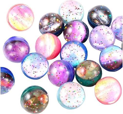 Actual product image I Am Creative (20er Set) Ø32mm Gummi Ball Bouncing Hüpfball Spielzeug Mitgebsel Flummi - Weltraum