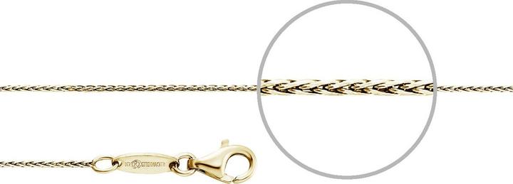 Produktbild Der Kettenmacher Zopf Halskette Gold (Silber 925, 38 - 55 cm)
