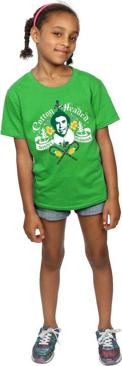 Actual product image Elf Girls Cotton Headed Ninny Muggins Cotton T-Shirt (140, 146)