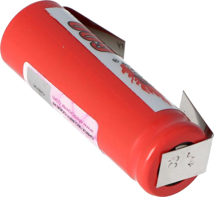 Produktbild AccuCell Akku IMR 14430 mit Lötfahne U-Form (1 Stk., 600 mAh, Akku)
