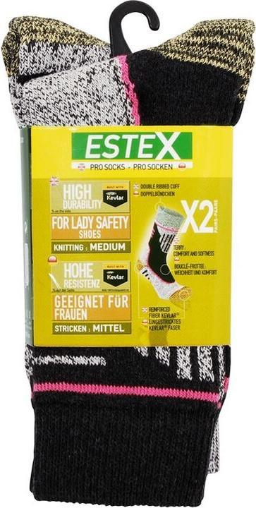 Actual product image Estex Lady Work Socks 2 Pack (35 - 38)